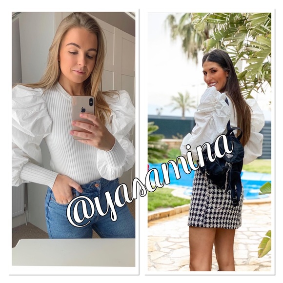 Zara puff sleeves top bloggers favorite - Picture 10 of 16